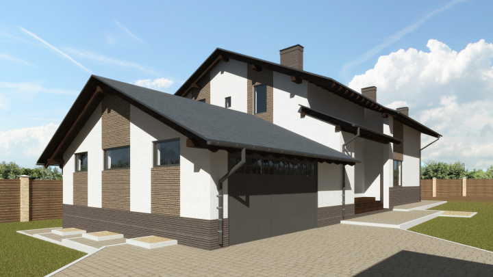 Визуализация частного дома