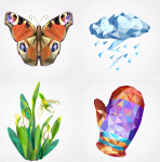 Векторные poly иллюстрации