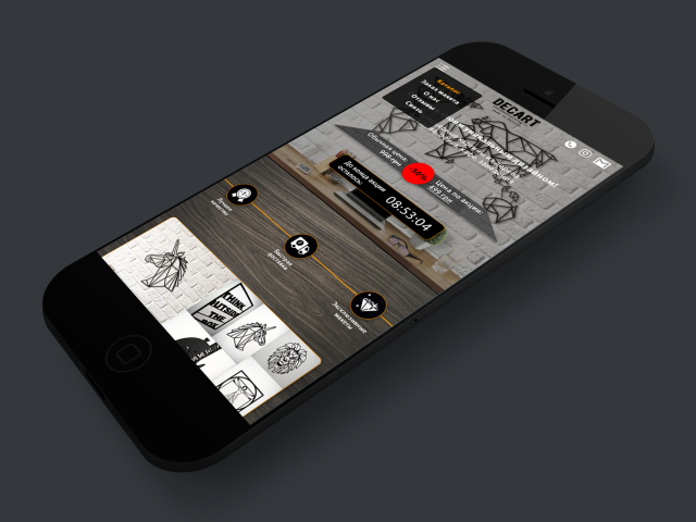 Мобильная версия дизайна DecArt 2