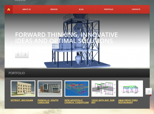 Наполнение сайта конструкторской компании "с нуля" на английском
