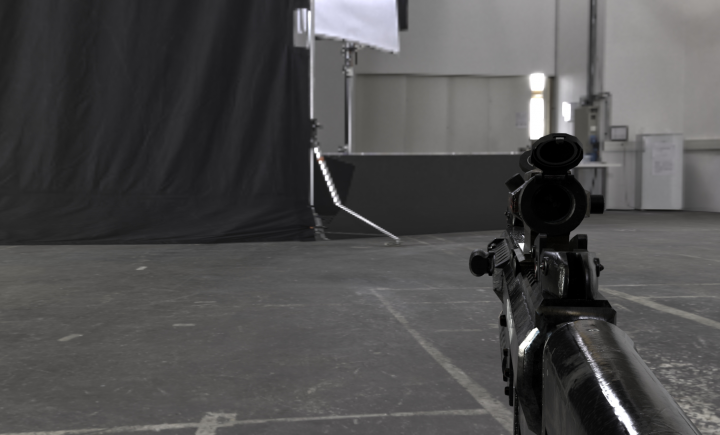 CGI M4A1 battle rifle for games