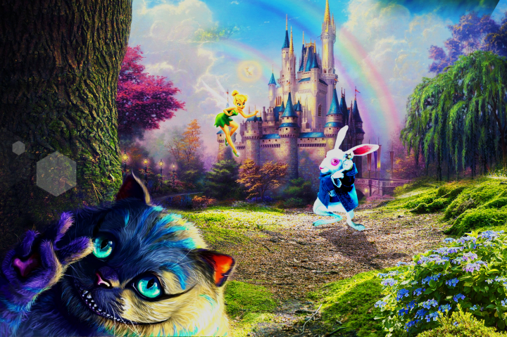 Коллажирование "Селфи из страны чудес"