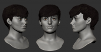 Girl short hair