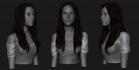 Girl long hair