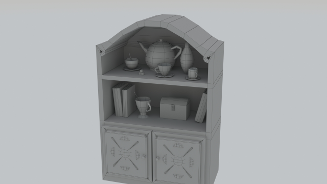 Шкаф low poly.