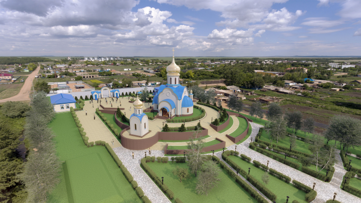 Церковь в п. Максимовка