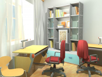 3D визуализация интерьера - детская комната