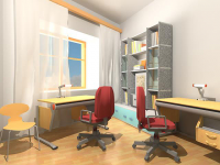 3D визуализация интерьера - детская комната