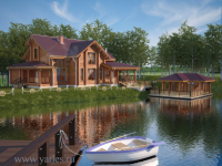 Проект деревянный дом на Ухре. Д-228 Ярлес