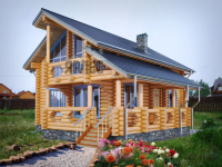 Проект деревянный дом "Лазурный". Д-60/3 Ярлес