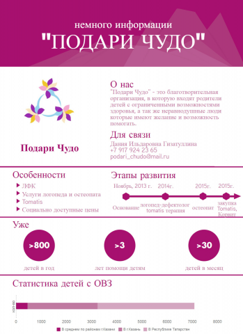 Инфографика для благотворительной организации