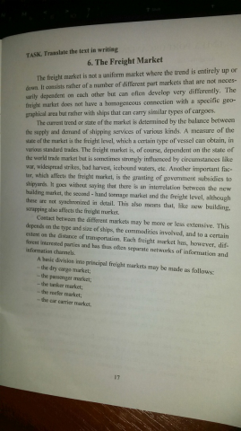 The Freight Market