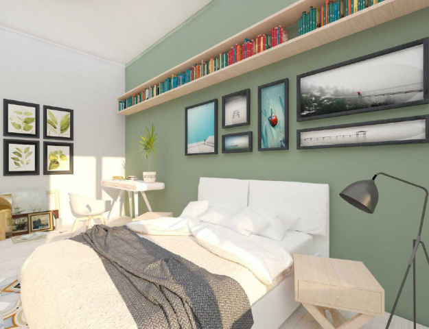 Спальня в скандинавском стиле