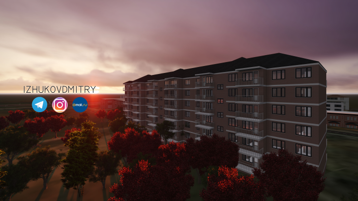 Жилой 6-этажный дом