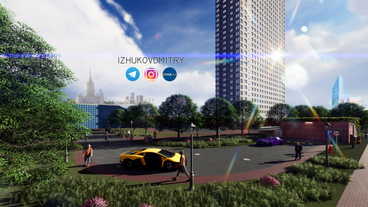 Жилой 36-этажный дом в г.Москве (1)