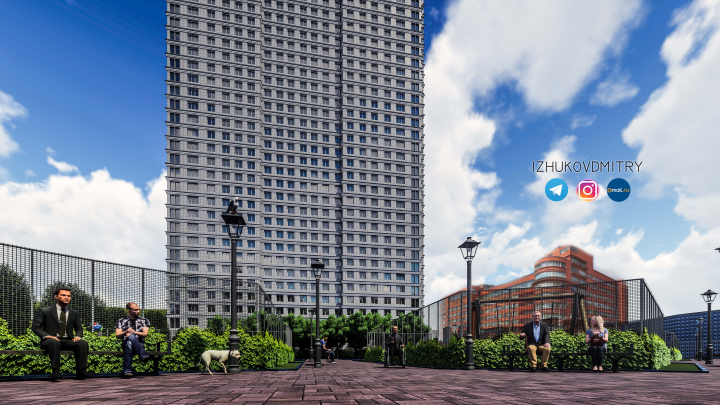 Жилой 36-этажный дом в г.Москве (3)