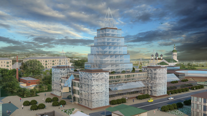 Проект гостиницы (3ds Max+V-Ray)