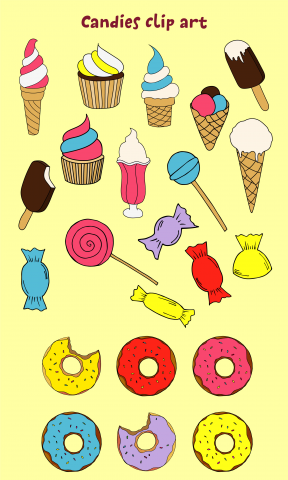 Sweet food clip art
