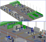 3D модель участка листообработки
