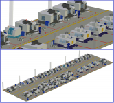 3D модель участка мех. обработки