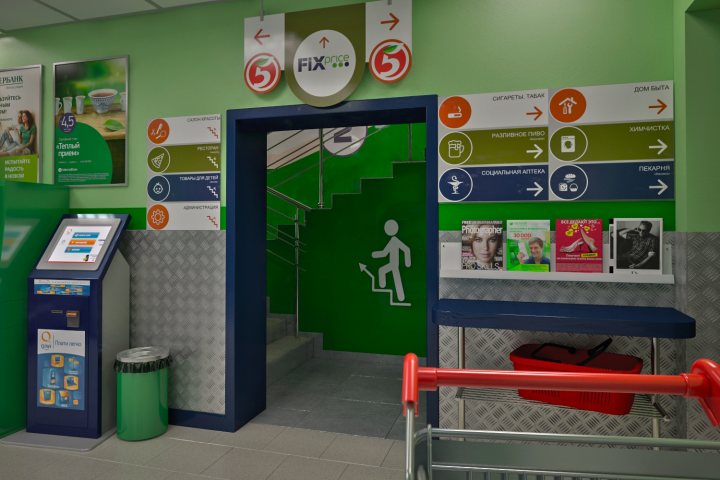 Дизайн и инфографика (навигация) торгового центра