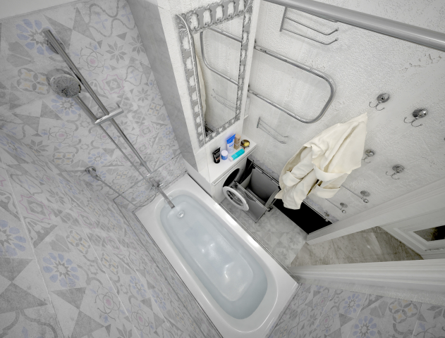 Дизайн интерьера квартиры. Ванная комната.