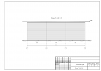 Деревянная постройка. Фасад Г-А