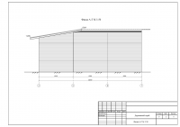 Деревянная постройка. Фасад А-Г