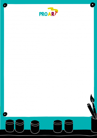 шаблон плаката для школы рисования