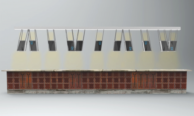 Светильники над барной стойкой