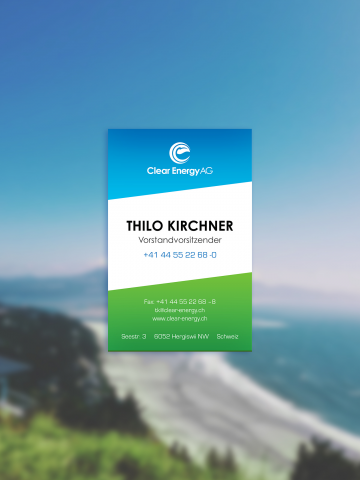 "Clear Energy", визитная карточка