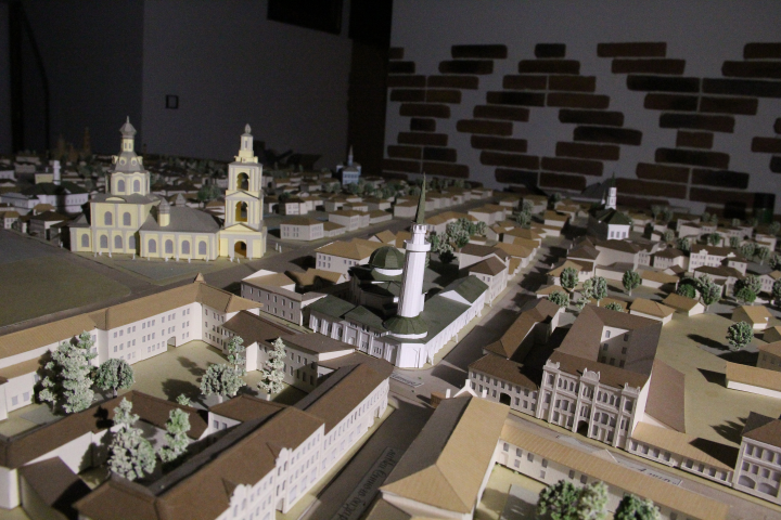 Макет района Старо-Татарской слободы в г. Казань