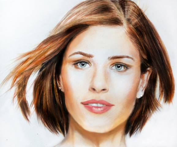 портрет(цветные карандаши)