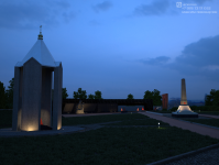 Мемориал памяти (ночной вид)