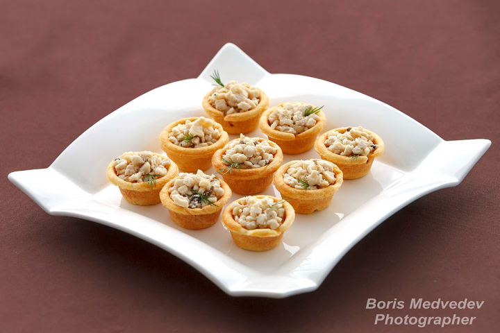 фотосъемка рекламы меню - холодные закуски и бутерброды