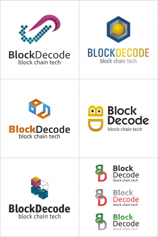Варианты логотипоа Block Decode