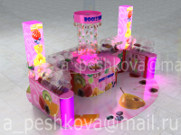 Павильон «FruttyBooM» вариант 2, 3D-Max, Vray, Photoshop