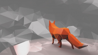 Fox low poly Лиса