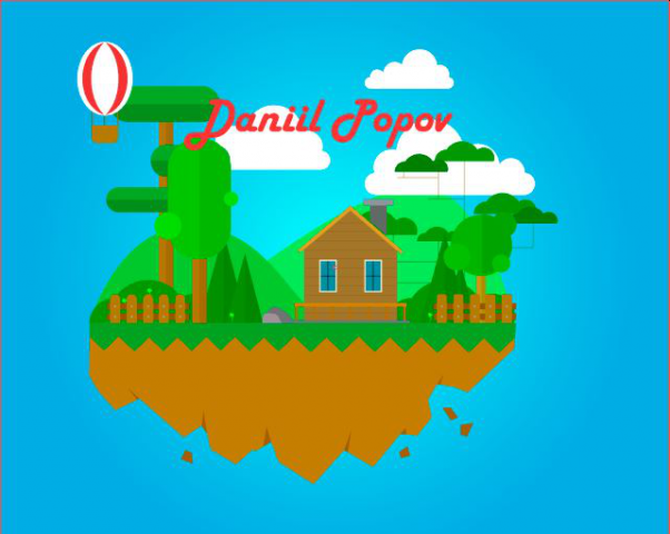Иллюстрация в стиле flat