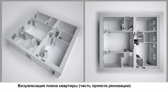 Построение обзорной планировки