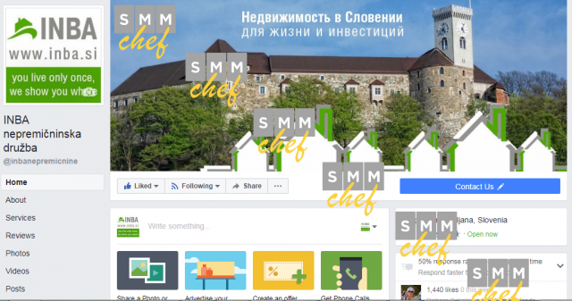 Агентство недвижимости INBA - ведение страницы Facebook