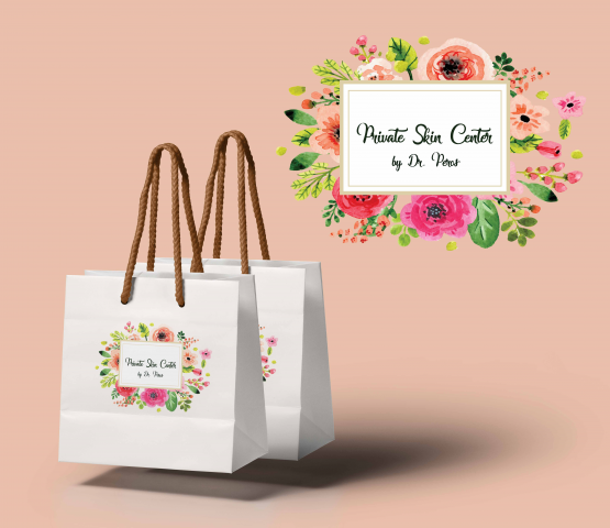 logo and shopping bag design