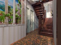 Лестница в деревянном доме