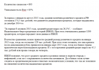 Средний размер кредита вернулся на прежний уровень