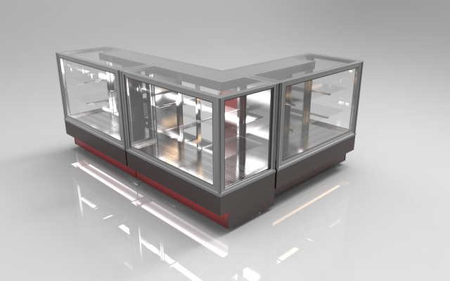 Холодильные витрины угловая группа