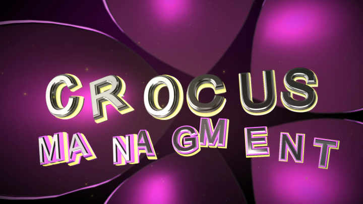 3d логотип CrocusManagment дизайн