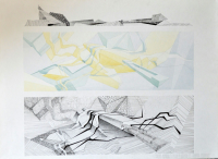 Рельеф. Тушевая графика. Отмывка