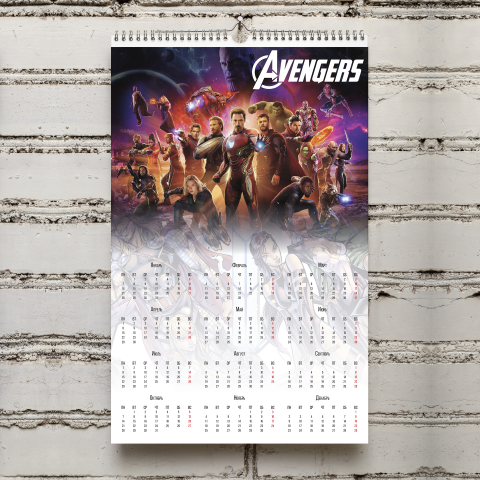 Календарь Мстители 3