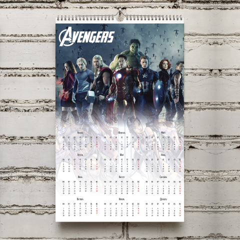 Календарь Мстители 2
