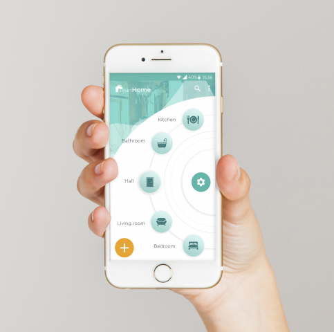 Дизайн главной страницы мобильного приложения Smarthome